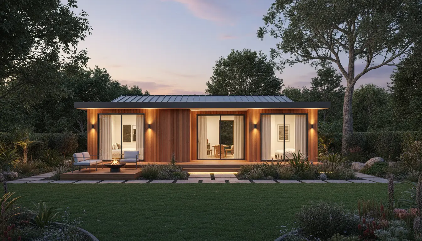 Timber studio granny flat on Australian property