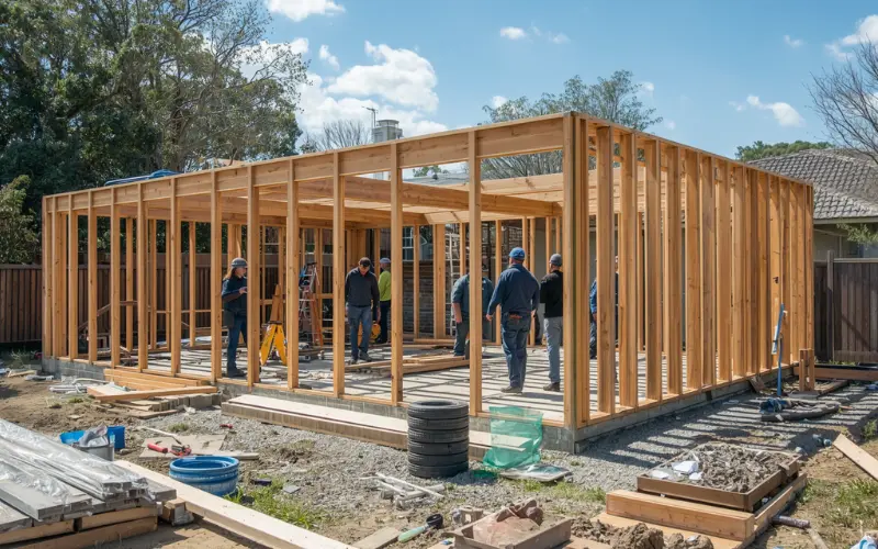 Safe construction of a secondary dwelling following new building safety codes.