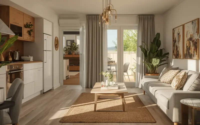 Landlord contents insurance protecting furniture and appliances inside a flat