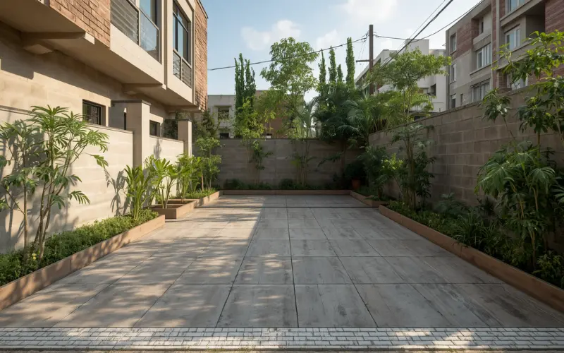 Mandatory off street parking space and new concrete driveway for granny flat