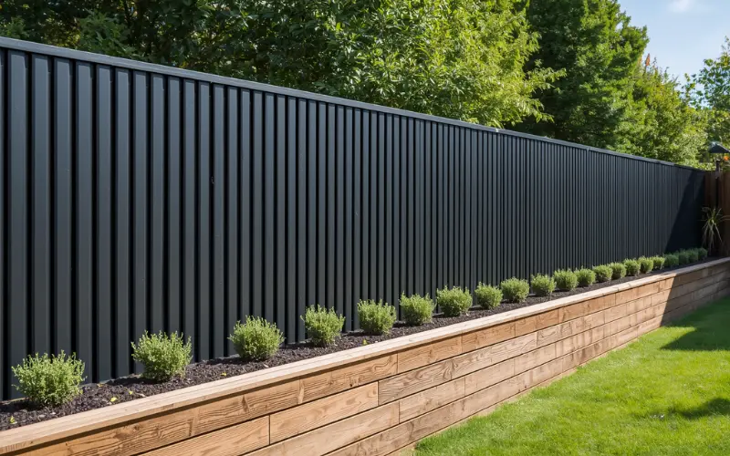 Privacy fencing and retaining walls for backyard visual separation Australia
