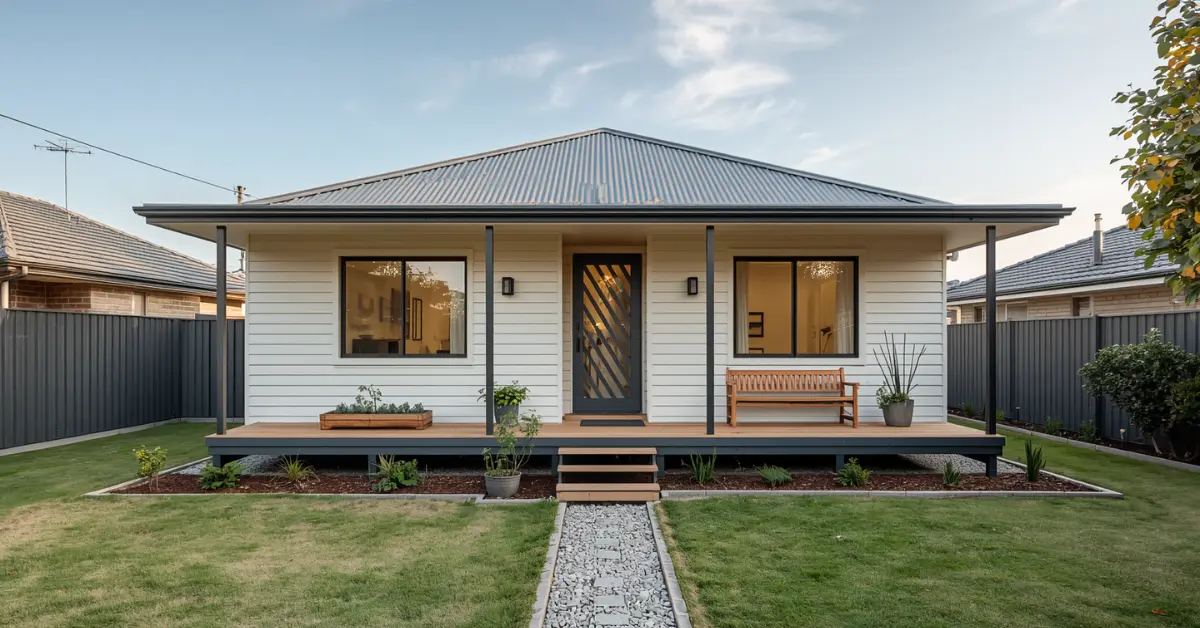 A newly constructed secondary dwelling in Perth that successfully cleared the granny flat approval process WA.