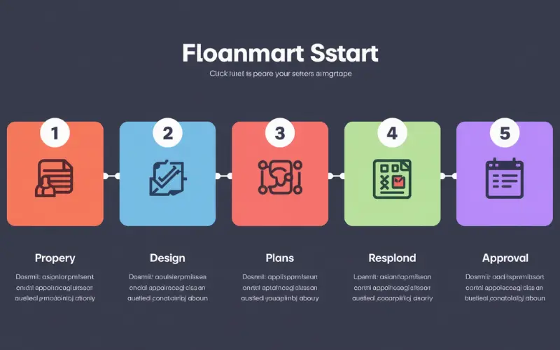 A step-by-step infographic roadmap detailing the stages of the granny flat approval process WA.