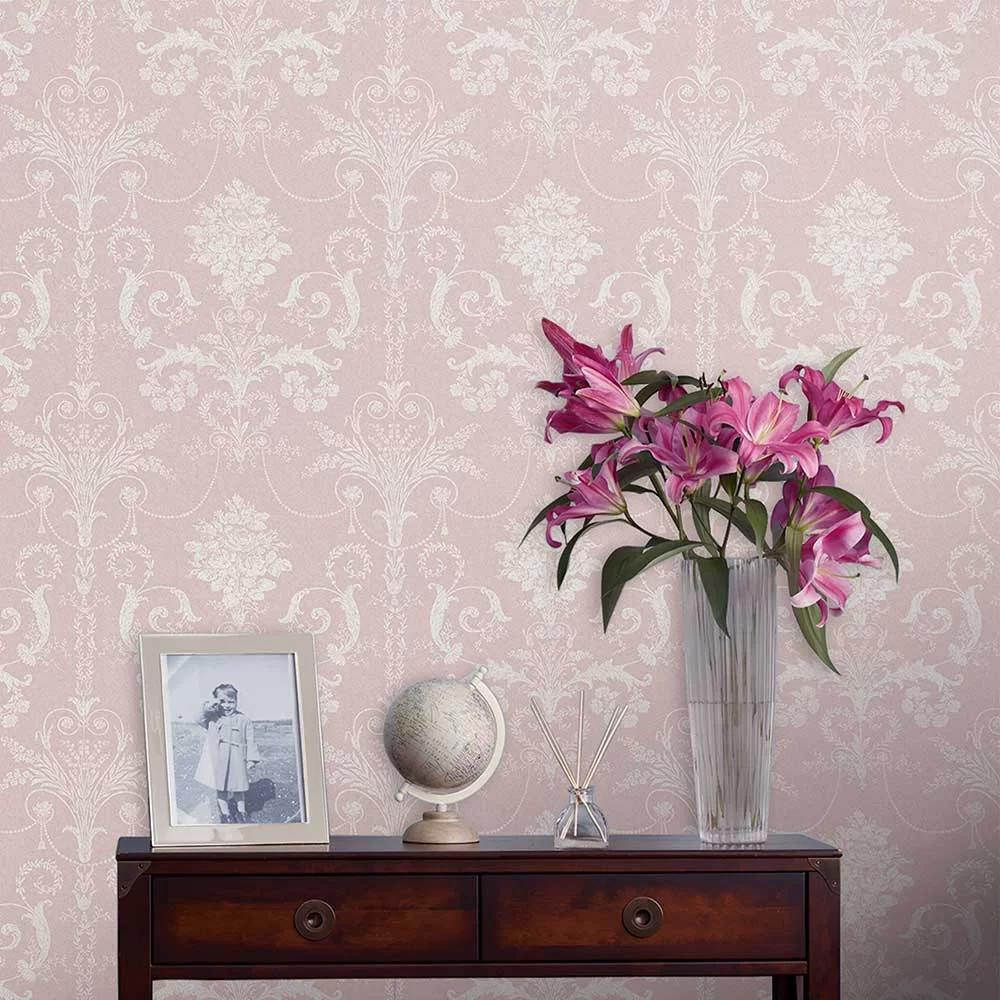 Josette wallpaper roll for granny flat bedroom feature wall