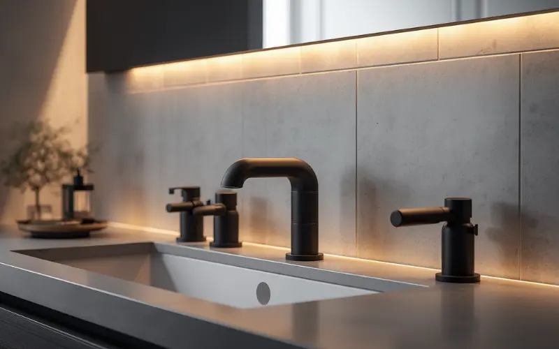 Premium matte black tapware for granny flat bathroom luxury feel modern design